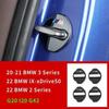 Nouveau 4 pièces Style de Voiture Couvercle de Serrure de Porte Acier Inoxydable Auto Loquet de Porte Garniture Autocollante Pour BMW Série 3 G20 Série 2 G42 iX-xDrive50