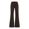 Womens Casual Yoga Set Hooded Zip Cardigan Flared Pants Solid Color Sportswear