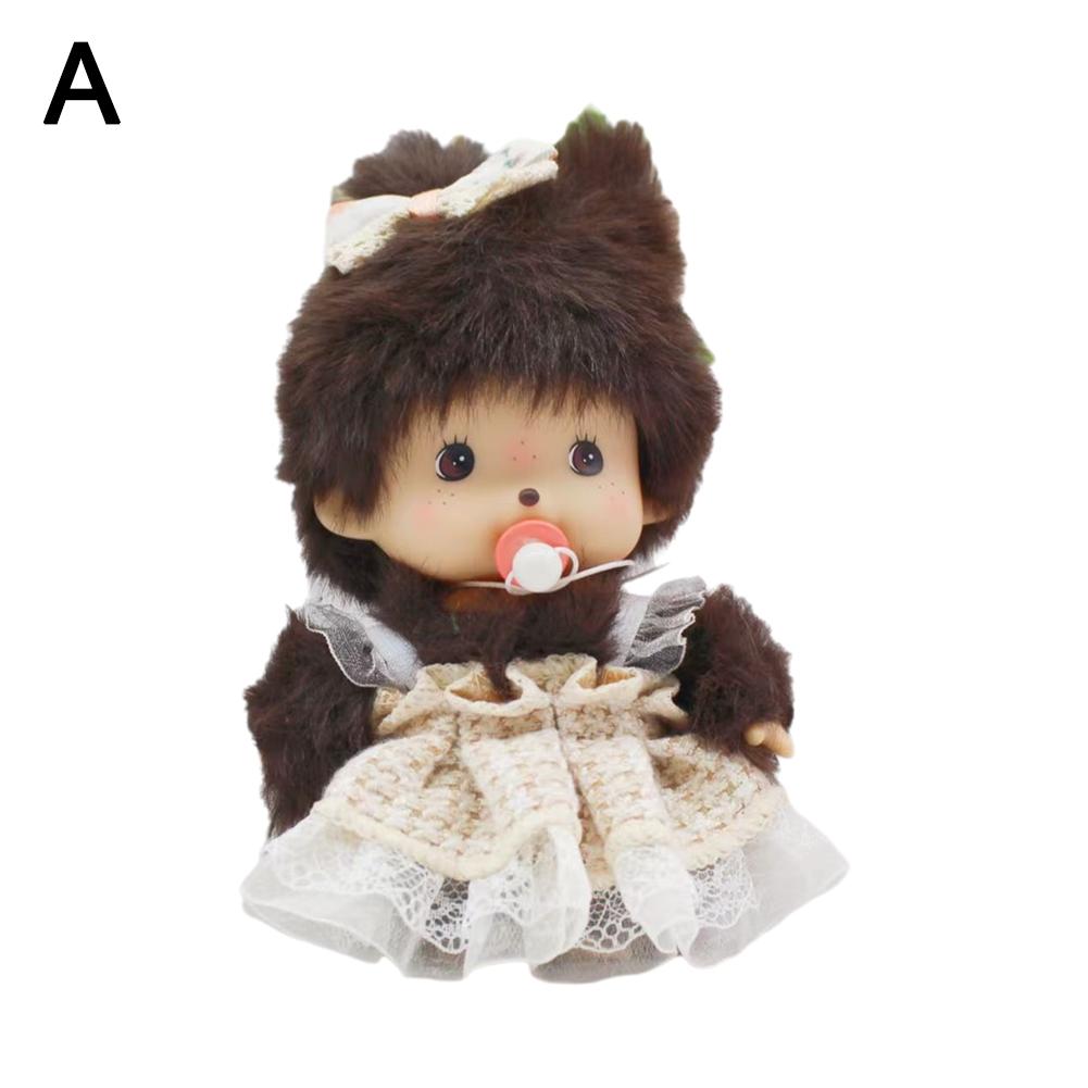 Kawaii Kindergarten Mochi Puppe 15cm PP Baumwolle Affe Plüschpuppe Handpuppe Tasche Anhänger Anhänger Geschenk Plüschtier
