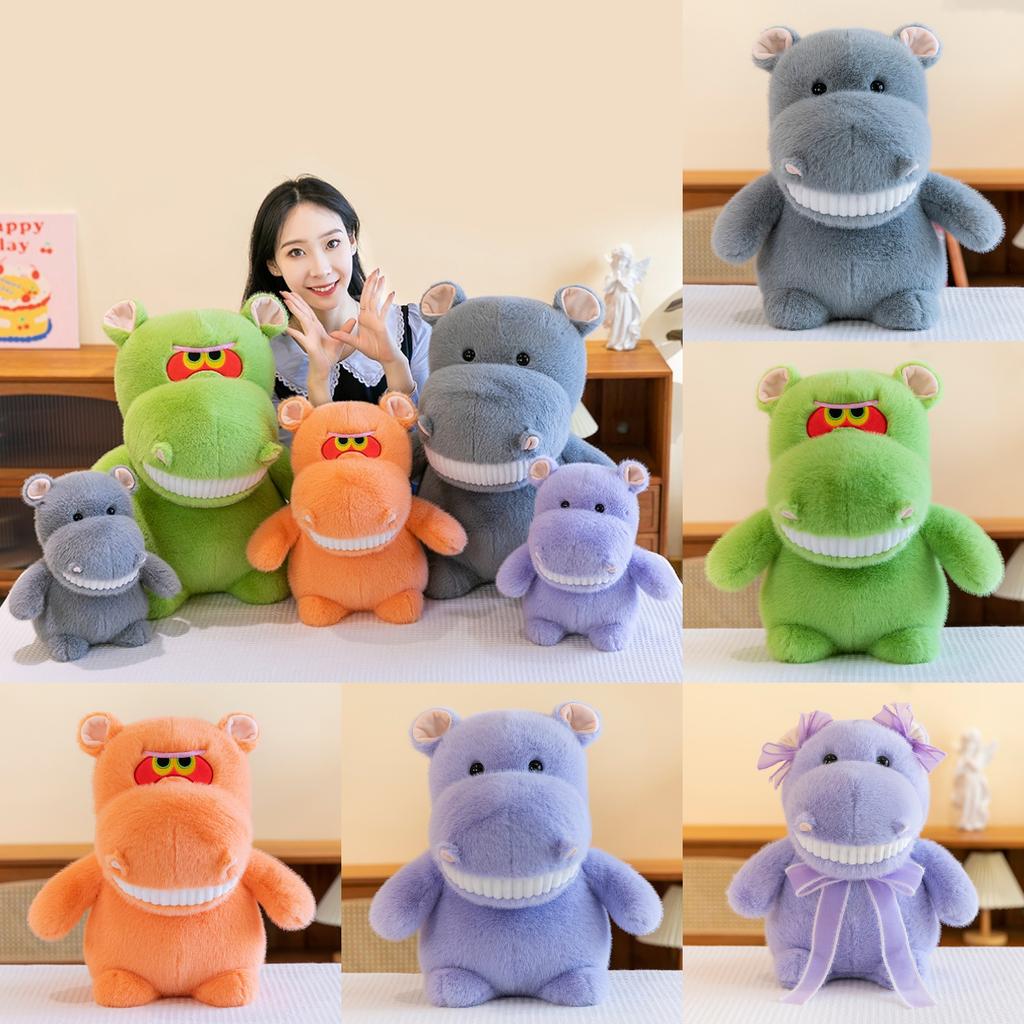 Hippopotamus Plush Toy Cute Cartoon Stuffed Doll Home Decor Birthday Present