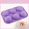 Versatile 3d 6-holes Half Ball Silicone Mold For Perfectly Shaped Chocolate And Cake Treats