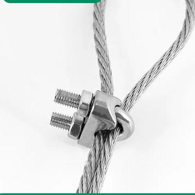 304 Stainless Steel U-Bolt Wire Rope Clamp (2-24mm)