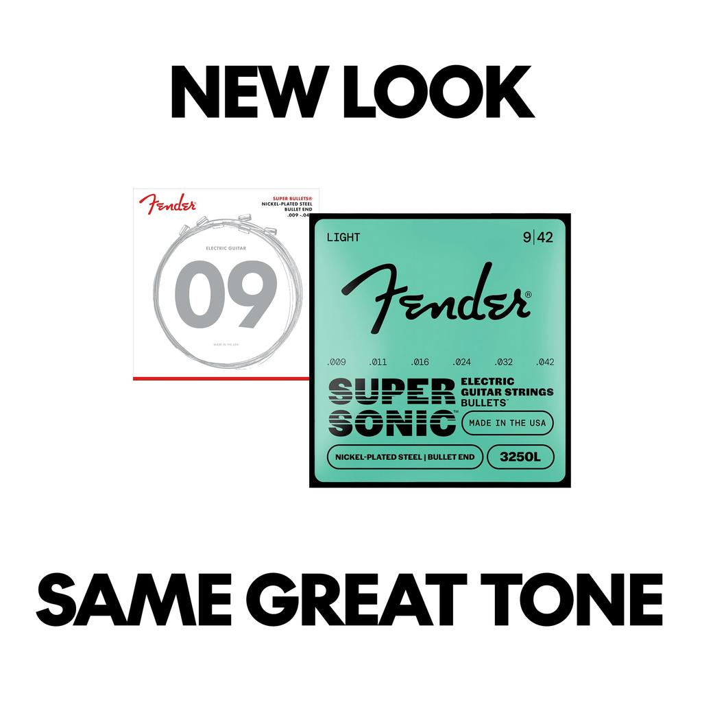 Electric Guitar Strings Fender SuperSonic Bullets 3250L, Nickel-Plated Steel (.009-.042)