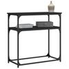 Console Table Black 75 X 35.5 X 75 Cm Particleboard