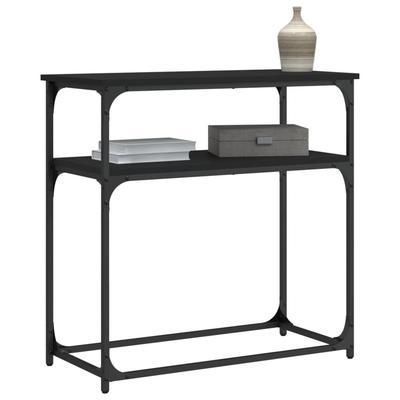 Console Table Black 75 X 35.5 X 75 Cm Particleboard