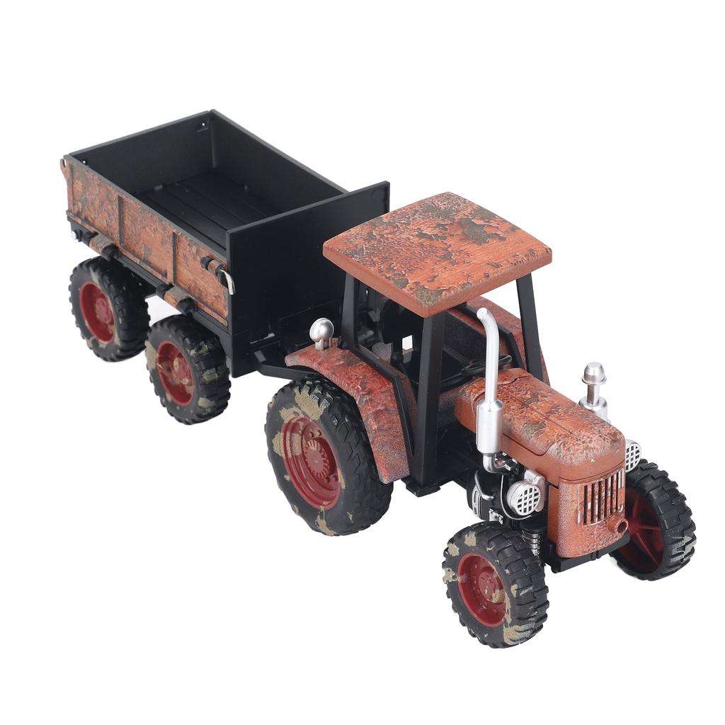 Alloy Retro Model Small Four Wheeled Tractor Car Model Home Model Ornaments for Decoration