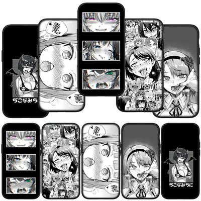 Phone Case for Samsung Galaxy S24 S23 iPhone 15 14 Xiaomi Redmi Note 13 12 11 8 10 9 Pro Max X XR OPPO A15 Huawei Waifu Sugoi Ahegao Anime Girl Cover