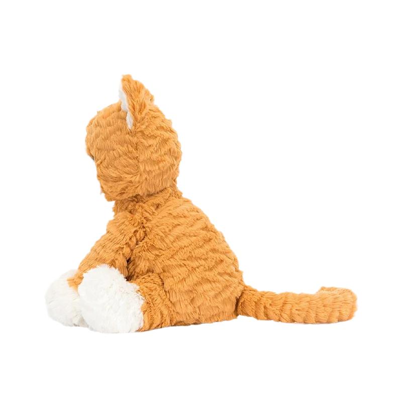 JELLYCAT Wavy Fur Series Ginger Kitten Cute Doll Plush Doll 23cm Tall