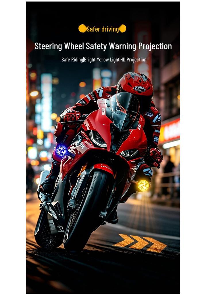LED Flowing Water Motorcycle Turn Signal, Super Bright 12V Direction Indicator for Electric Vehicles and Scooters
