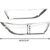 Car Accessories Fit for Toyota RAV4 2019 2020 2021 2022 Headlight Lamps Cover Trim Bezel (Glossy Chrome Style) ABS 2 PCS