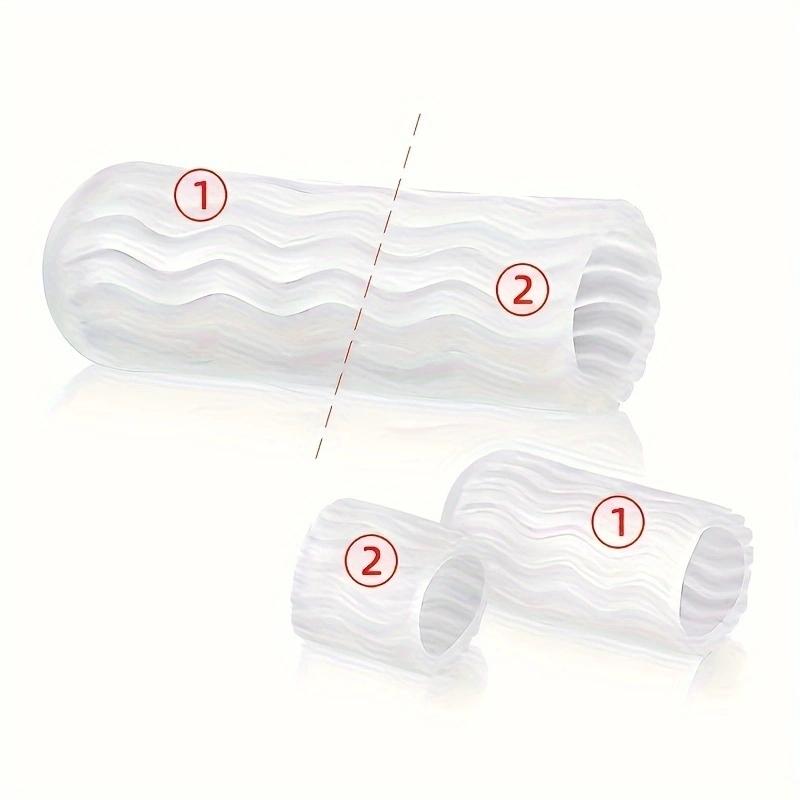 1 Pair Gel Toe Guards Cap Protector Toe Finger Caps Covers Μανίκια Προστατεύει από φυσαλίδες καλαμποκιού