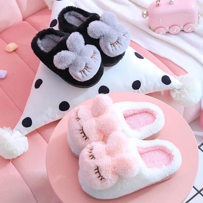Kids Autumn Winter Indoor Non-slip Warm Cotton Slippers