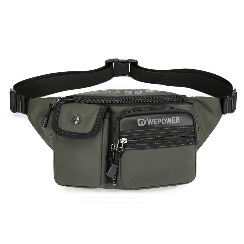Men's Outdoor Sports Handbag Waterproof Multi-functional Chest Bag Travel Shoulder Bag Portable Waist Pack Crossbody