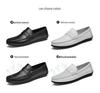 Men's Large Size Leather Slip-On Driving Shoes, Soft Sole, Sizes 45-46.