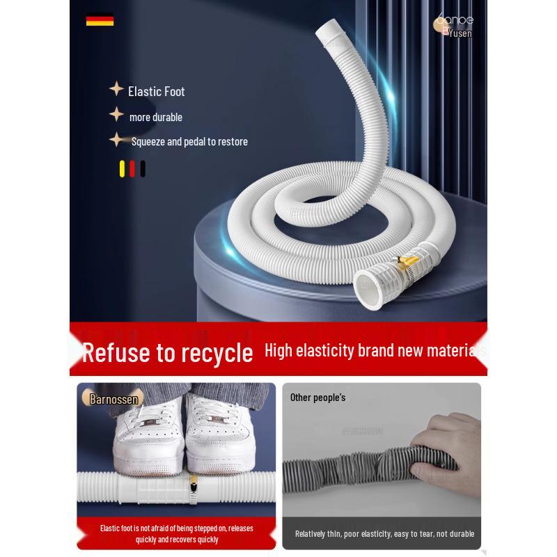 Compact Universal Drain Hose Extension for Mini Washing Machine: Ideal for Baby Clothes & Underwear