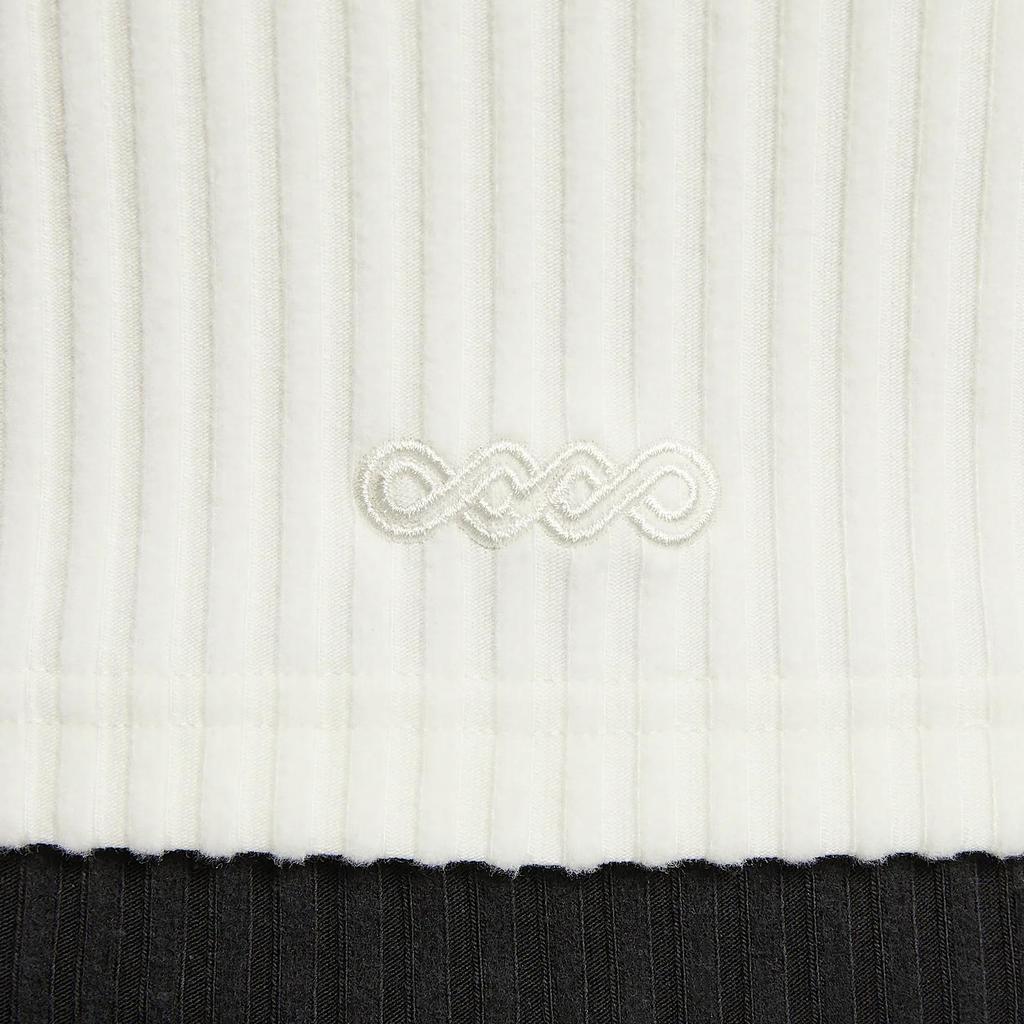 Nike Sportswear Chill Rib Snake Welcome Series Slim Fit Zip-Up Cropped Top Women tops Sail HV8459133