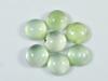 13Cts. Natural Green Prehnite Round Cabochon Loose Gemstone 7Pcs Lot 7X7MM RQ-1948