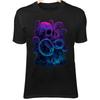 Kraken Skull III Shirt - Fluorescent Tentacles and Ink Drift Art