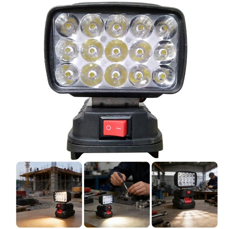 Energy Efficient LED Work Lamp With Stable Light Output To Minimize Power Consumption For Economical Tool Applications
