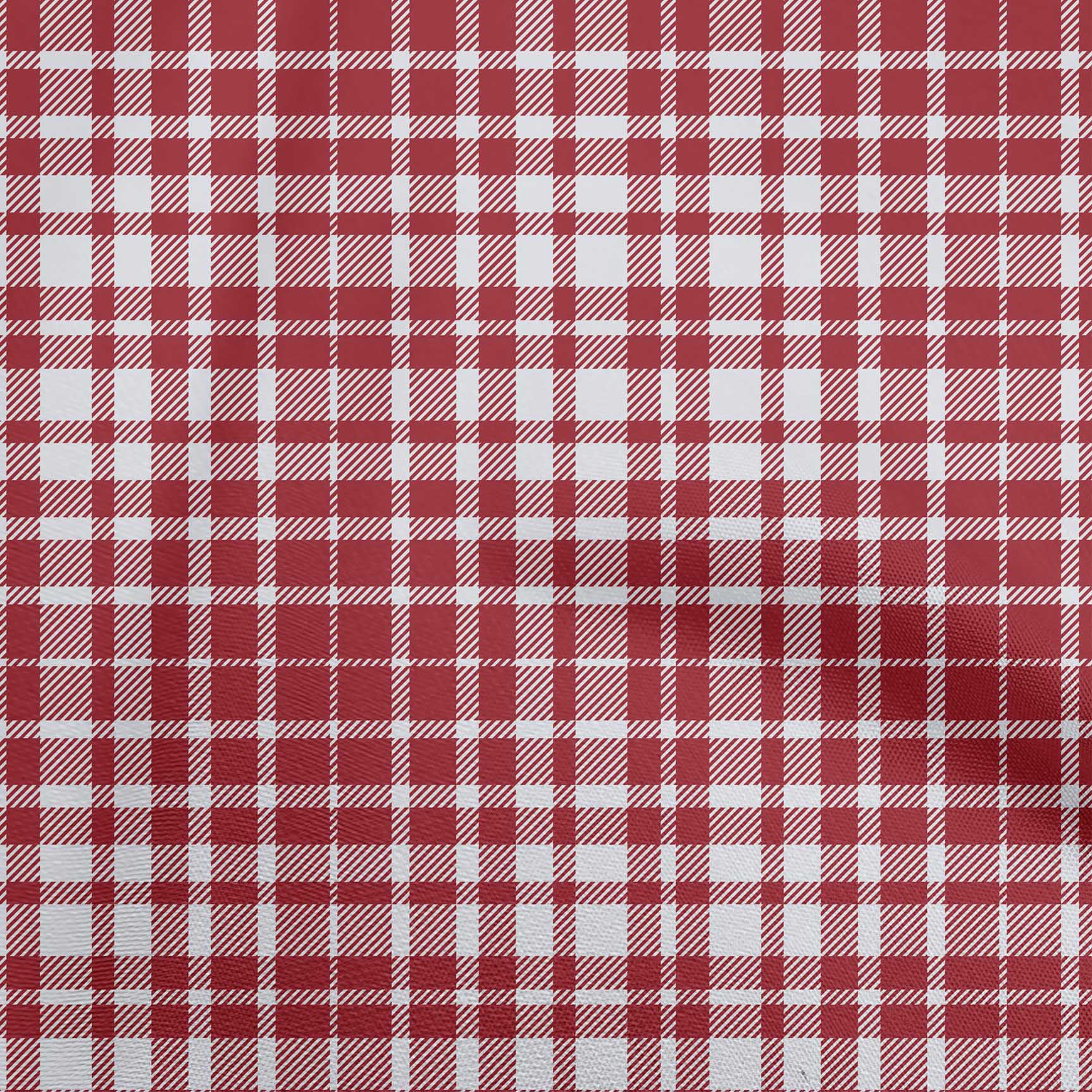 

oneOone Бавовняна гнучка коричнева тканина Тартан Сукня Матеріал Тканина Тканина з принтом У дворі 40 дюймів 42 Inch Wide - Viscose Chiffon малиновий