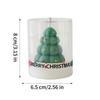 Christmas Scented Candles 3D Gingerbread Man Christmas Tree Apples Candles Decoration Small Tea Wax For Christmas Eve Party