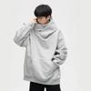 Felpe con cappuccio a collo alto streetwear autunnale ninja per uomo ricamate con lettere felpe hip hop alla moda felpa vintage in pile