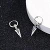 1 Pair of Fashionable Punk Gothic Stainless Steel Earrings and Stud Earrings Is a Gift of Gothic Street Pop Hip-hop Rock Ear Jew