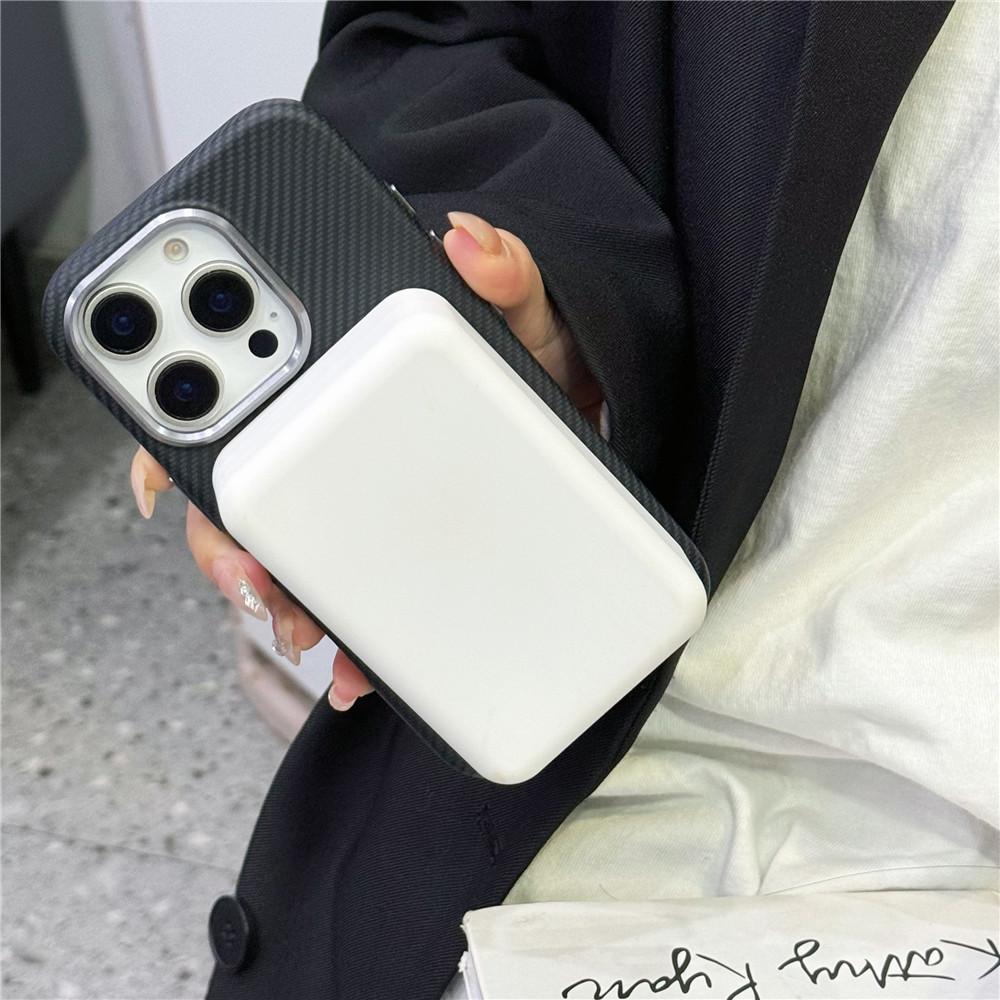 Luxury Matte Carbon Fiber Pattern Magnetic For Magsafe Case For iPhone 14 15 16 Pro Max Wireless Charging Shockproof Hard Cover