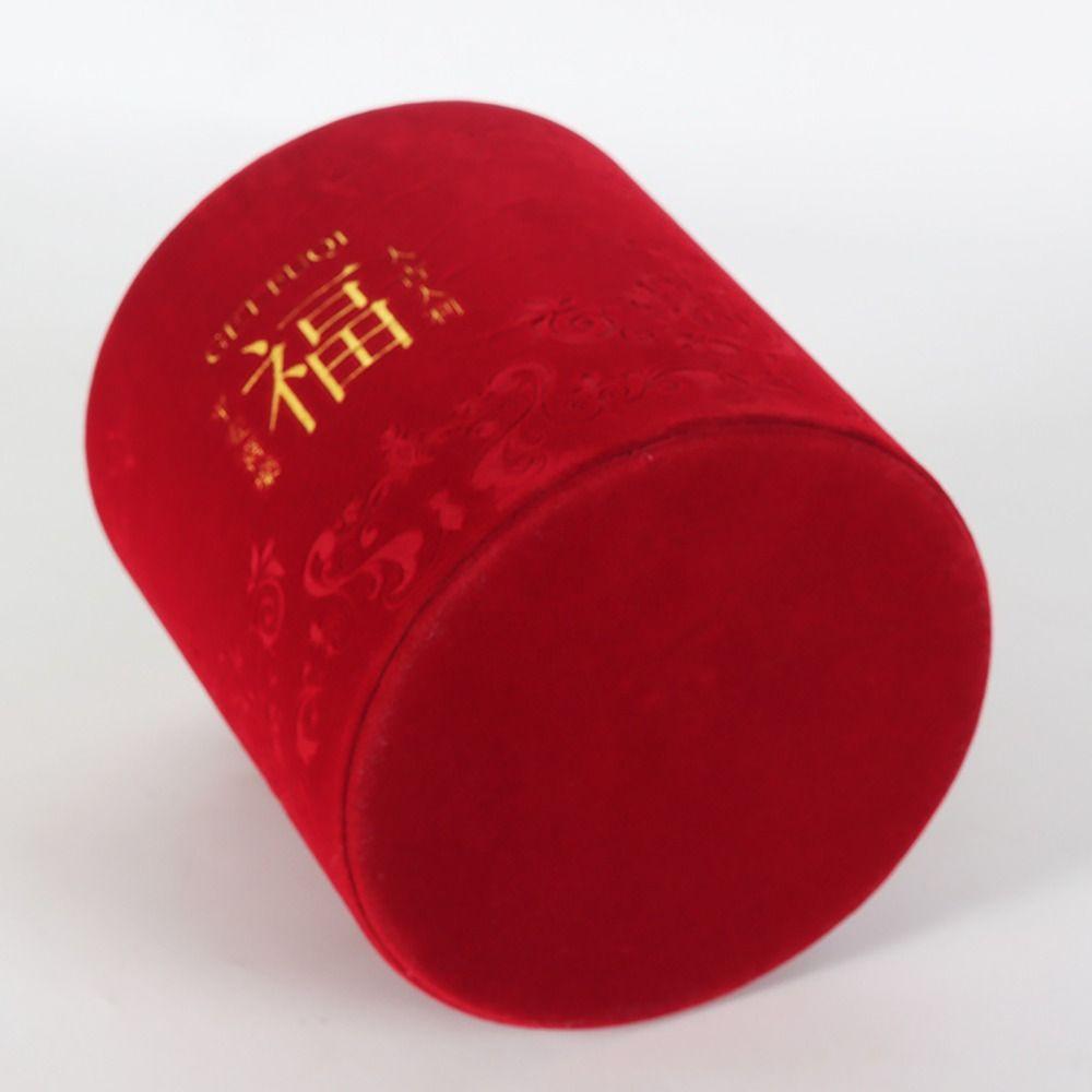 Chinese Characters FU Bucket Flannelcloth Household Decoration Fake Flower Bucket  Wedding