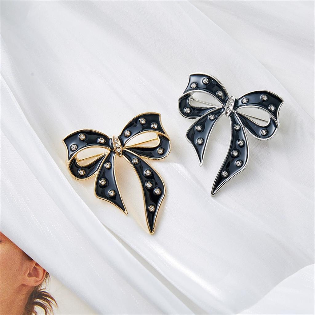 1Pc Sweet and Cute Bow Broch Exquisite Retro Pin Creative Elegant Jewelry Accessories Clothing Bag Decoration Party Gift Trend