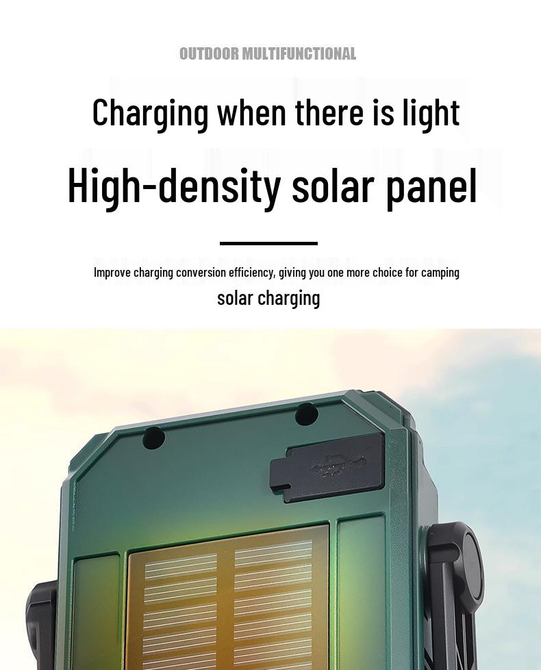 Waterproof Solar Camping Lantern - Bright, Long Battery, Multi-functional Emergency Light