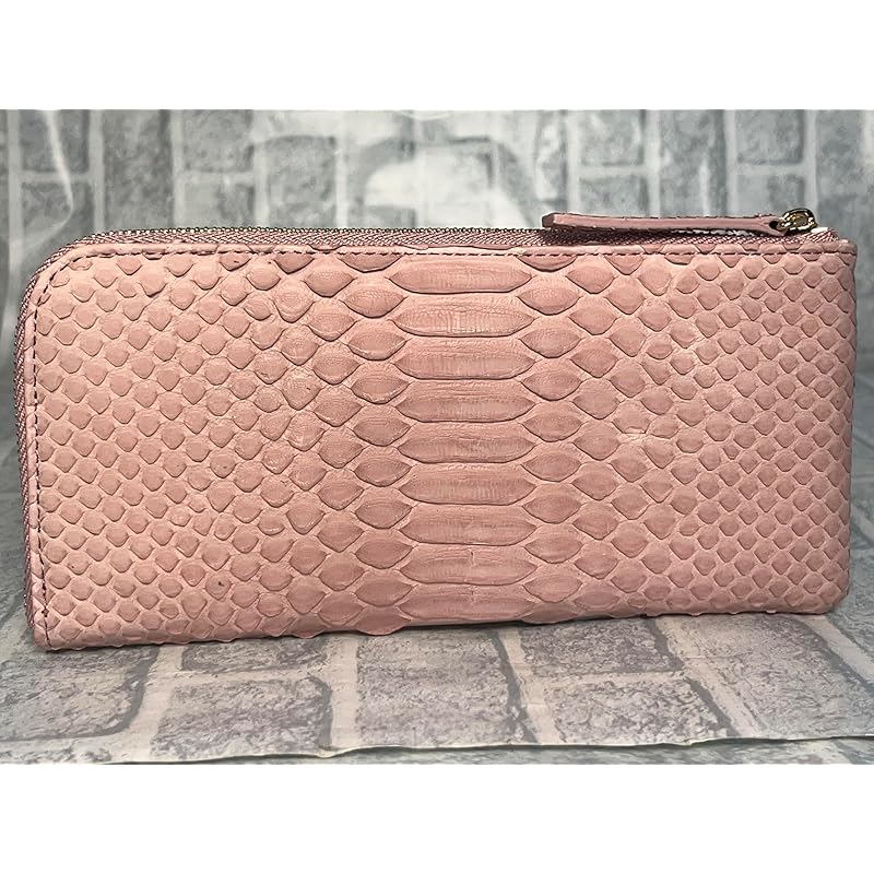 [GUODI] long wallet L-shaped zipper type python genuine leather ladies men's HJ-PY1756 snakeskin snakeskin snakeskin wallet wallet Life unisex unisex