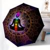 Chakra Balance Meditation Mat: Yoga & WellnessUmbrella, Portable 3-Fold Compact Umbrella for Men & Women Gift