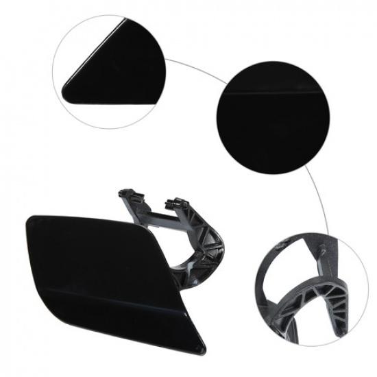 Car Front Right Side Bumper Washer Nozzle Cover Fit for Mercedes-Benz E550 Black