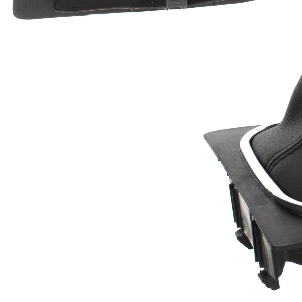 VW Touran 09-12 Pomo de Palanca de Cambios Plateado y Negro con Marco Cromado 6 Velocidades