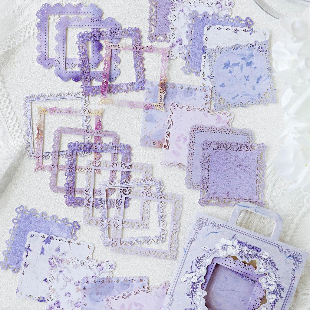 30pcs/lot Memo Pads Material Paper  Light and Shade of Lace Journal Scrapbooking Paper Card Background Decoration Paper