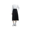 New FILA Casual Long Skirt Women's Black F11W418307F-BK