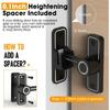 Stumdomų tvarto durų užrakto furnitūra, 90 laipsnių užraktai tvarto durims, atverčiami vartų skląsčiai tvartui, sodui, vonios kambariui, laukui, garažui, langui (Juoda)