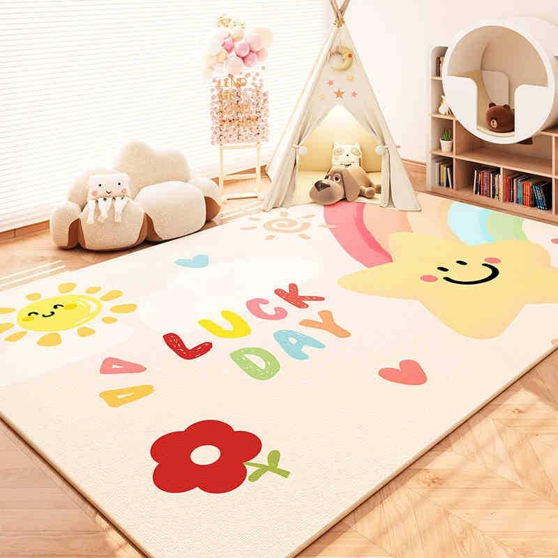 Cartoon Cute Pattern Child Carpet Living Room Sofa Bedroom Game Study Bathroom Entrance Door Mat Non-slip Kid Home Decor Rug