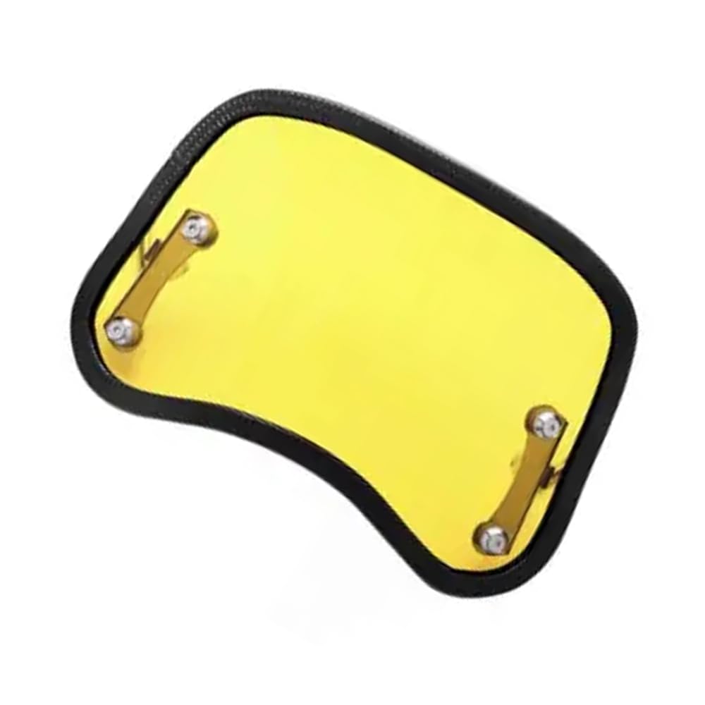 DOMOPAY Retro Accessory Windshield Modification Thick Windshield for Super Cub C125 Cross Cub Cross Cub 110 and Monkey 125 (Yellow) 125, (JA48, JA58,