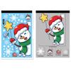 Vánoční dekorace Samolepky na okno Cartoon Elk Santa Claus Sněhulák Vánoční zrcadlové samolepky Veselé Vánoce Samolepka Nový rok