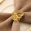 Eid Mubarak Curtain Clip Ring Gold Silver Color Crescent Ring Towel Clip Happy Eid Party Decor Supplies Ramadan Kareem Supplies