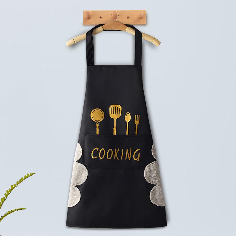 Waterproof Oilproof Apron Can Wipe Hands Kitchen Work Clothes for Cooking Baking Cleaning Men&Women Universal Sleeveless Apron