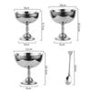 304 Stainless Steel Dessert Cup Pudding Milk Jelly Ice Cream Cup Bowl Salad Bowl Dessert Fruit Plate Snack Dish