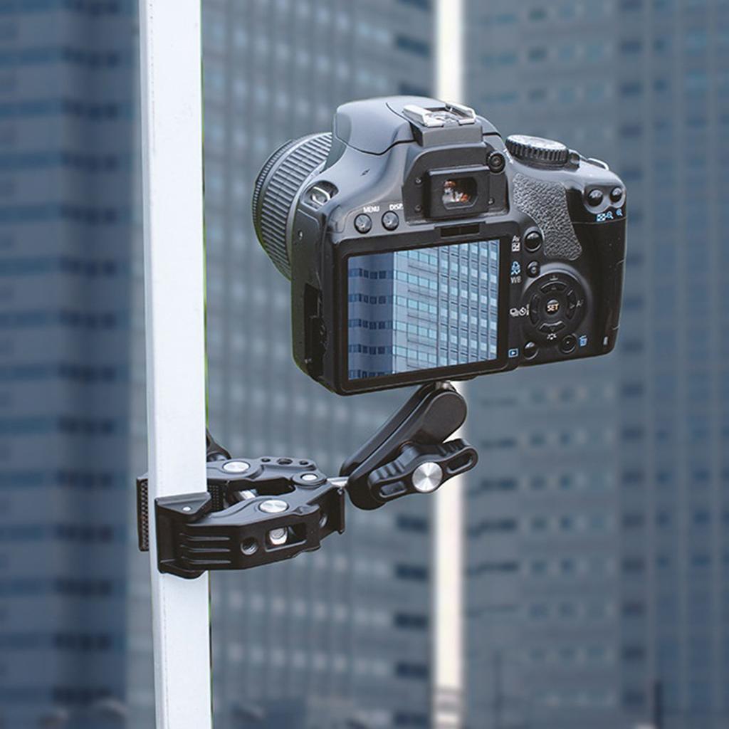 Professional Strong Grip Clamp Articulating Quick Release Device Adapter Mount for Filming and Monitoring