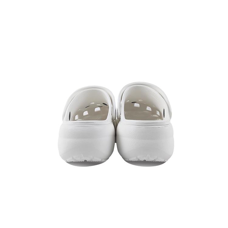 Crocs Classic Platform Clog EVA Glasses Rabbit Cute Versatile Classic Cloud Dok Niche Campus Style Hole Shoes Unisex White