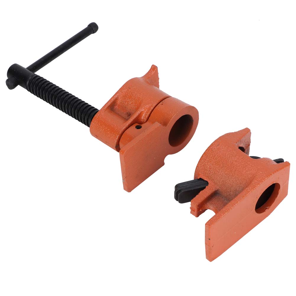12 Inch Pipe Clamp Jaws Vise Fixture Set Woodworking Tool Kit