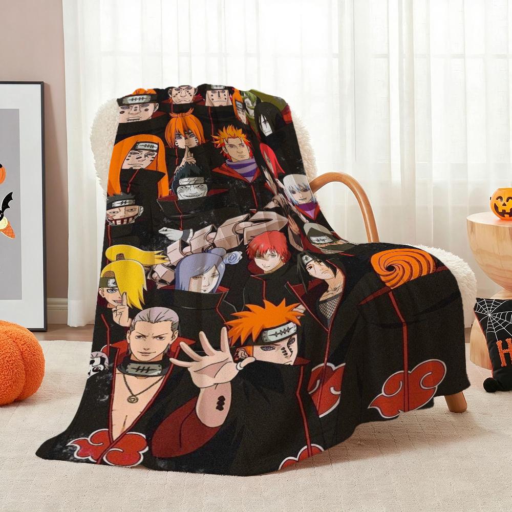 Kakashi Anime Ninja Print Blanket Sofa Blanket Soft And Comfortable Outdoor Plush Blanket Christmas Gifts Machine Washable