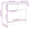 Console Table with Drawers Grey Sonoma 85.5 x 38.5 x 74.5 cm