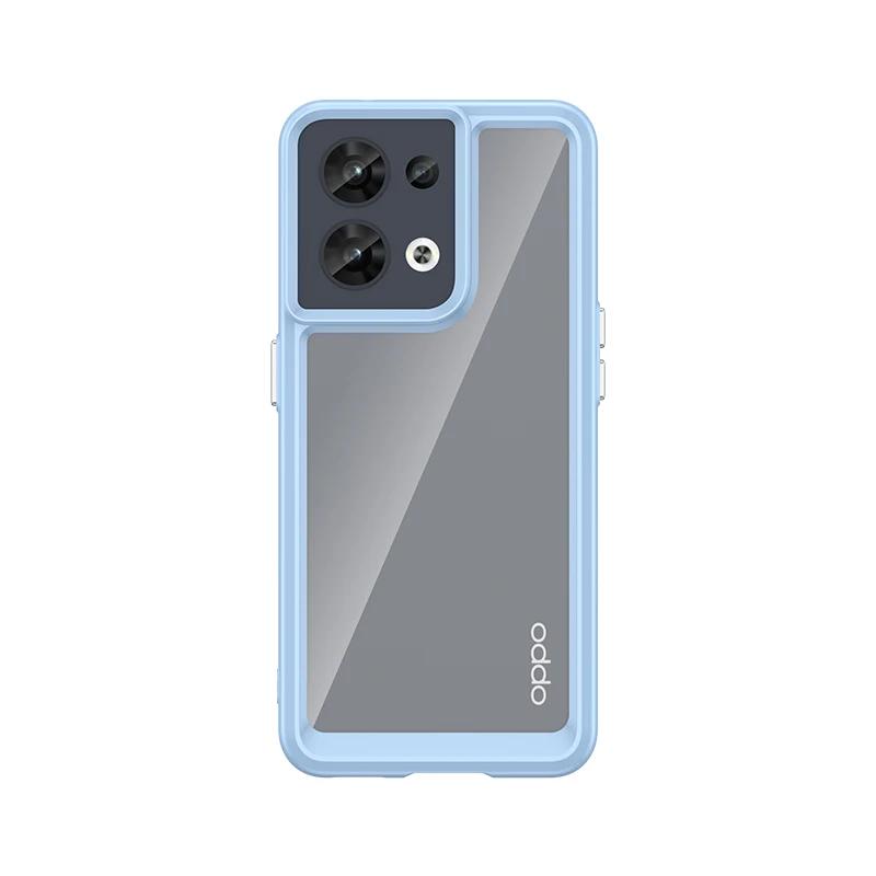 For Oppo Reno 7 8 Pro T 10 5G Phone Case, Durable TPU Frame and Acrylic Back Cover, Shockproof Protection for Your Hard Phone